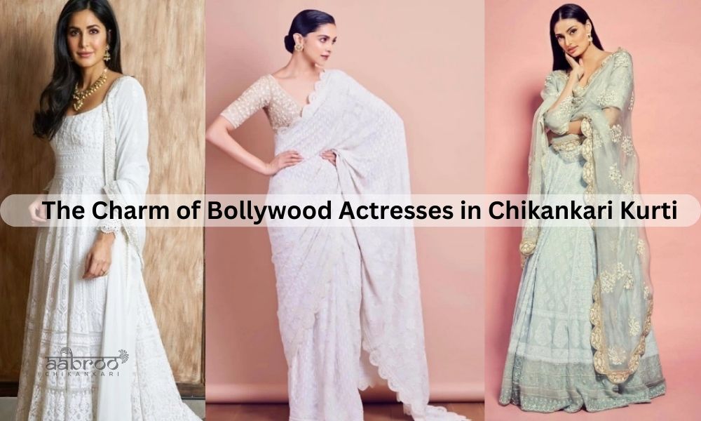 The Charm of Bollywood Actresses in Chikankari Kurti