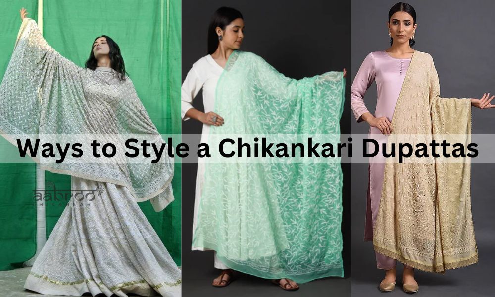 Ways to Style a Chikankari Dupattas