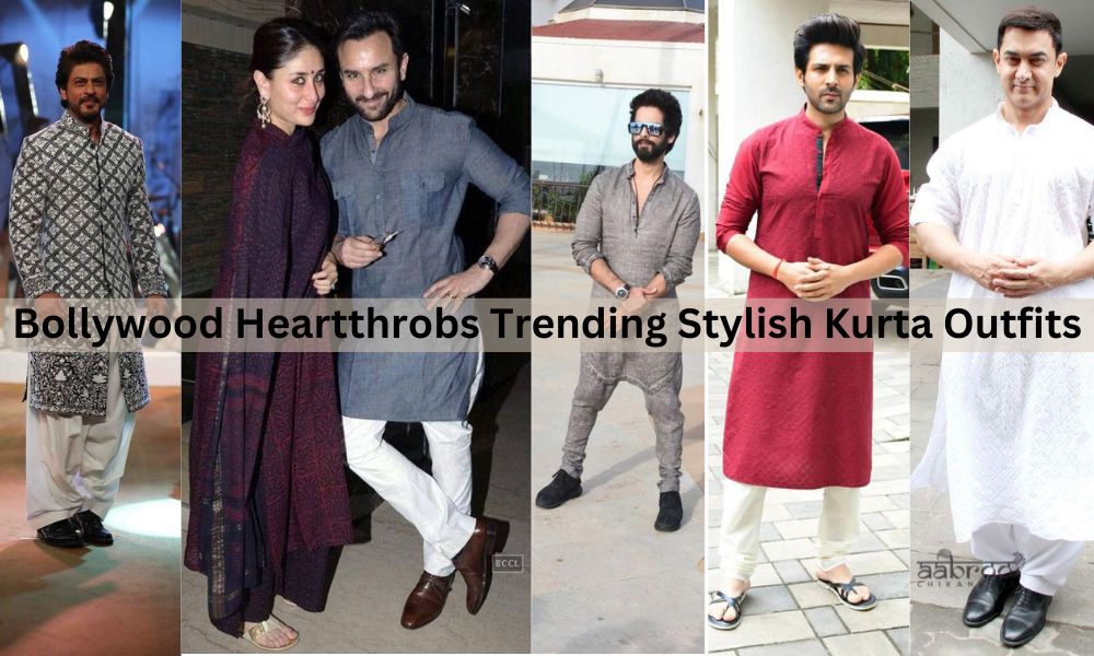 Bollywood Heartthrobs Trending Stylish Kurta Outfits Shahrukh khan